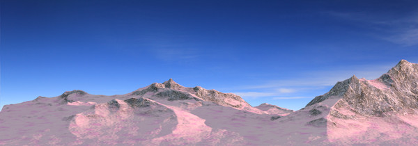 obj realistic snowy mountains - Three Realistic Snowy Mountains by meerkat1123432